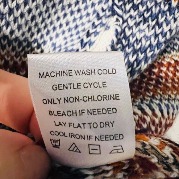 Almost Famous-Aztec Juniors Large Cream/Sherpa Hooded Open Front Cardigan-Soft - Picture 16 of 16